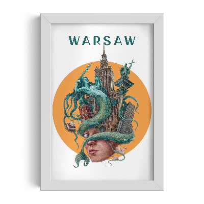 Fehér keret kép Varsó