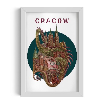 Fehér keret kép Krakkó