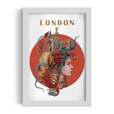 Fehér keret kép London