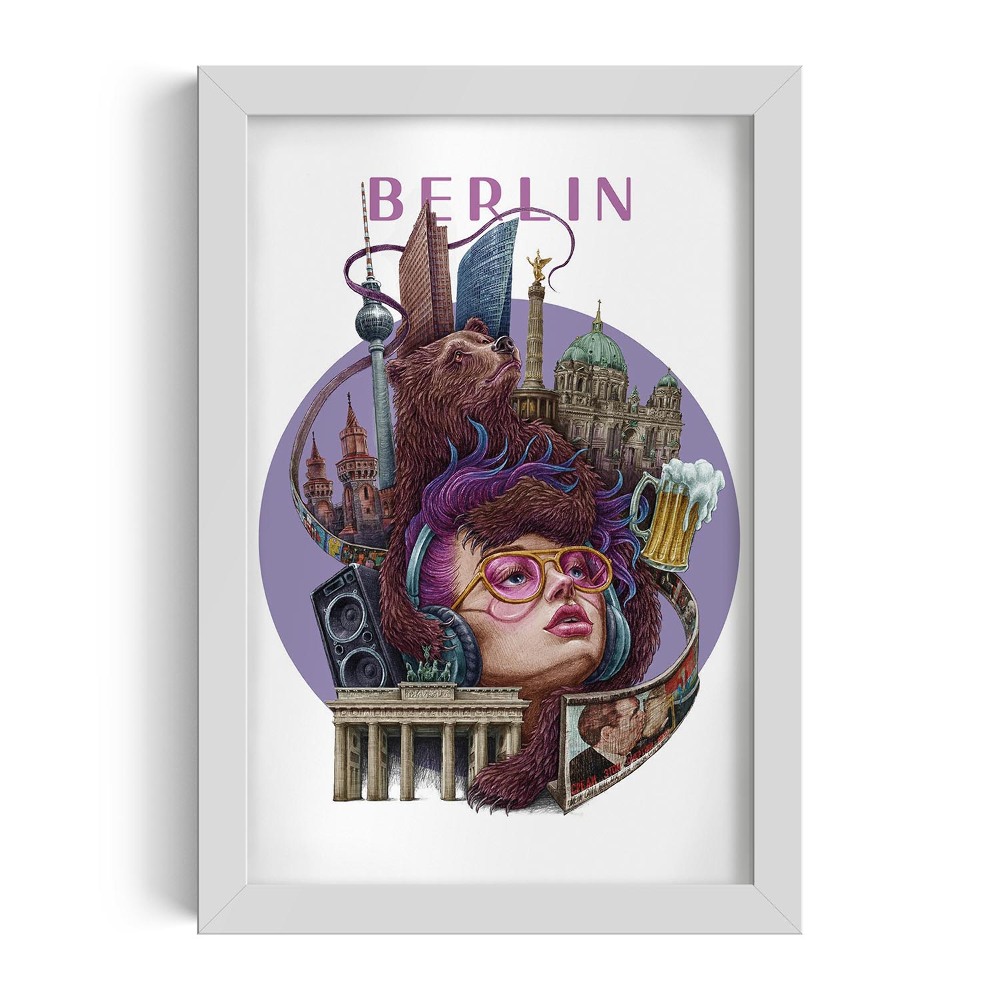 Fehér keret kép Berlin