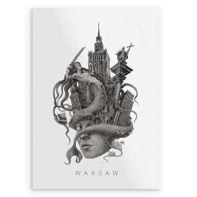 Kép Varsó fekete-fehér