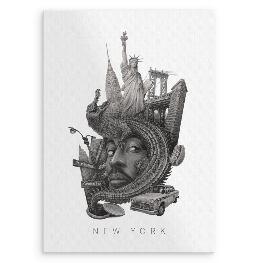 Kép New York Fekete-fehér