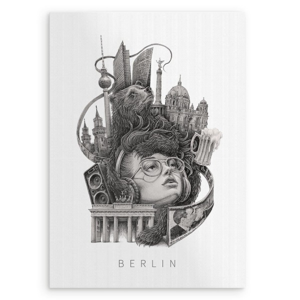 Kép Berlin Fekete-fehér