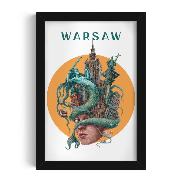 Fekete keretes kép Varsó