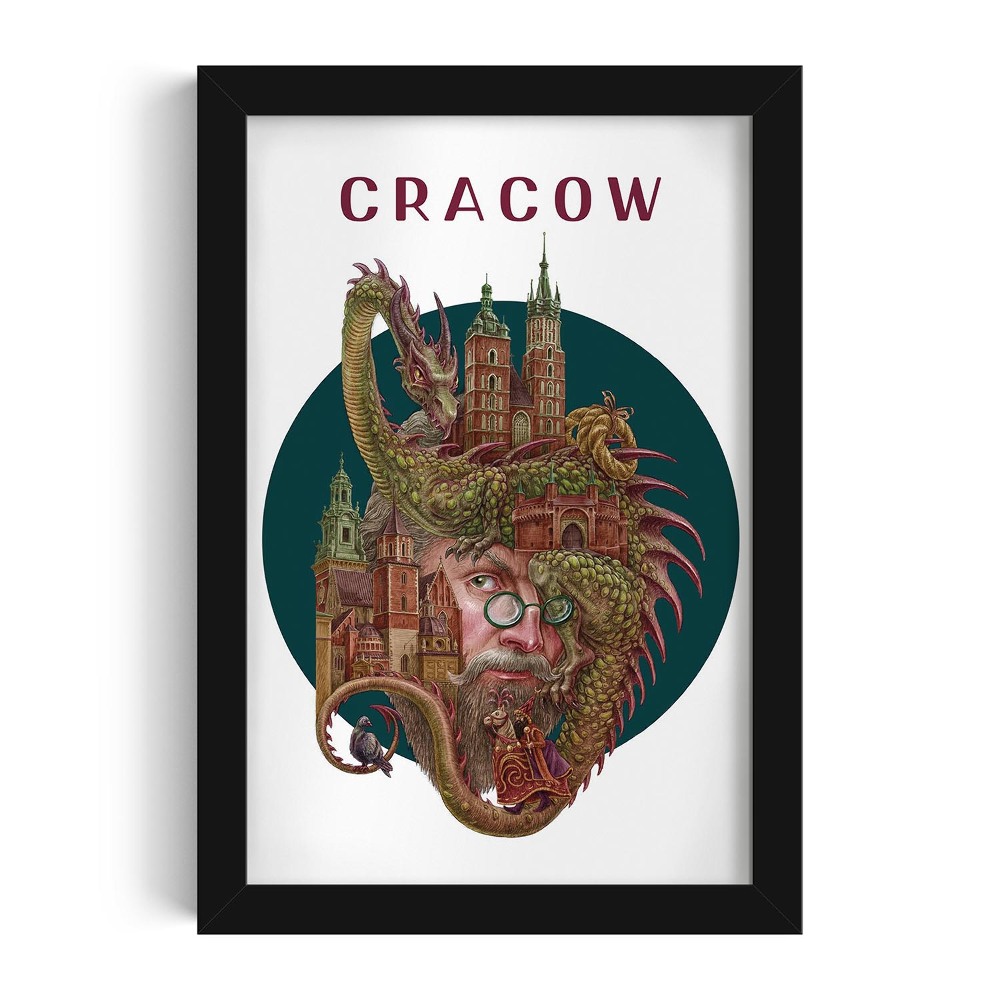 Fekete keretes kép Krakkó