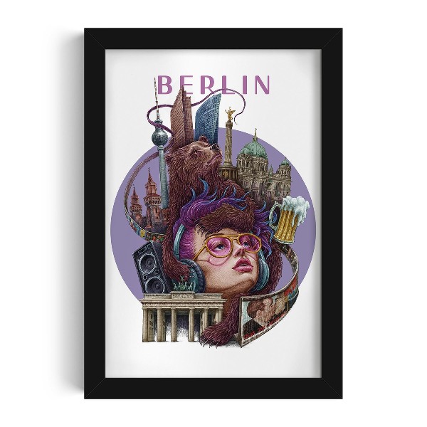 Fekete keretes kép Berlin