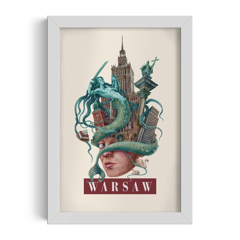 Fehér keret kép Varsói kiadás