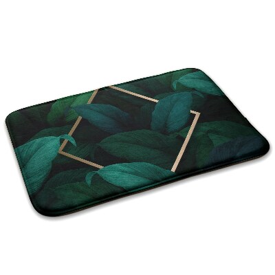 Konyhai szőnyeg Levelek és keret