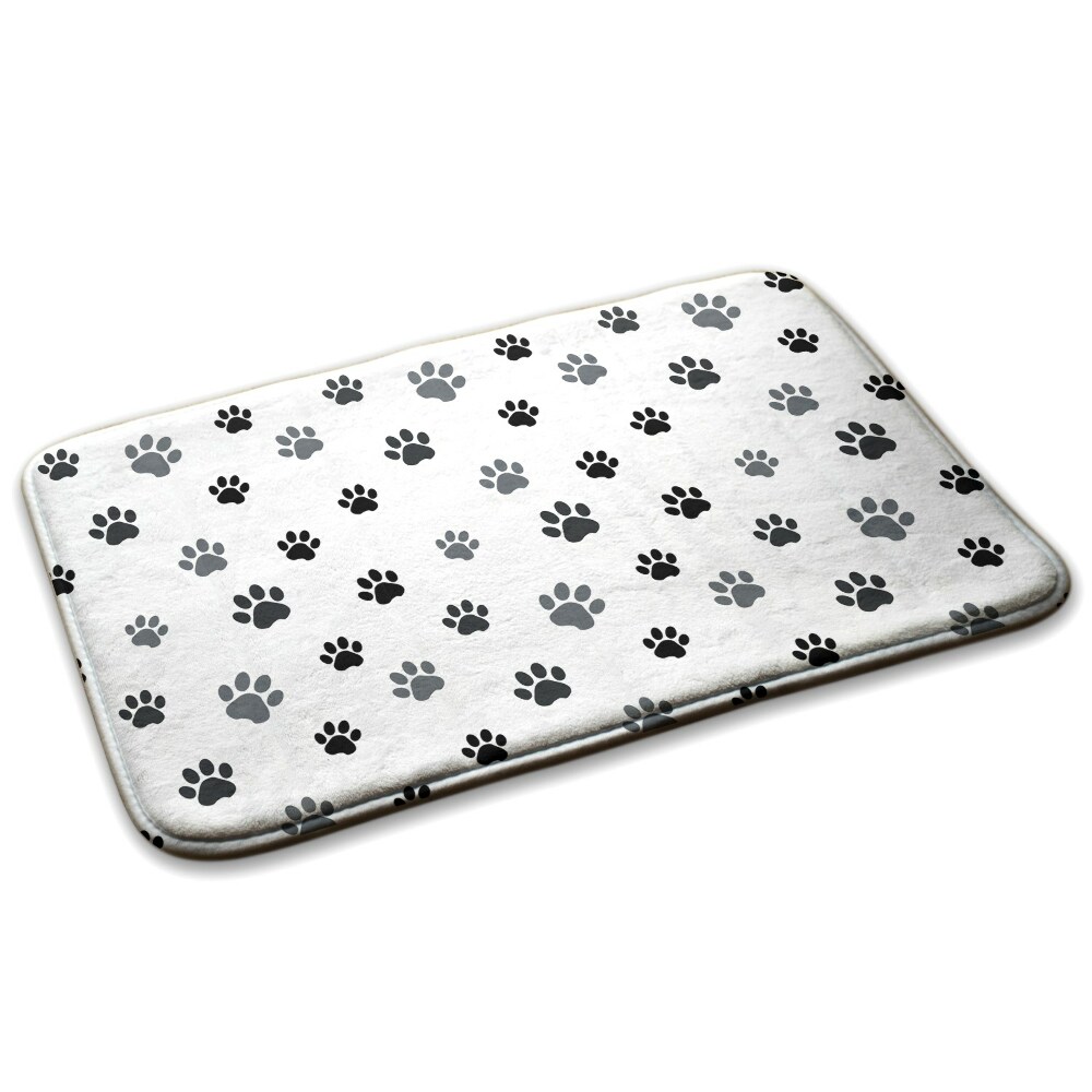 Szőnyeg Mancsnyomok fehér háttéren