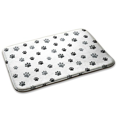 Szőnyeg Mancsnyomok fehér háttéren