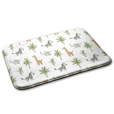 Szőnyeg Szafari állatok és trópusi növények