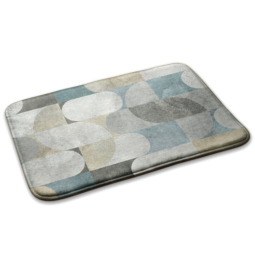 Konyhai szőnyeg Geometriai minta félkörökkel és téglalapokkal