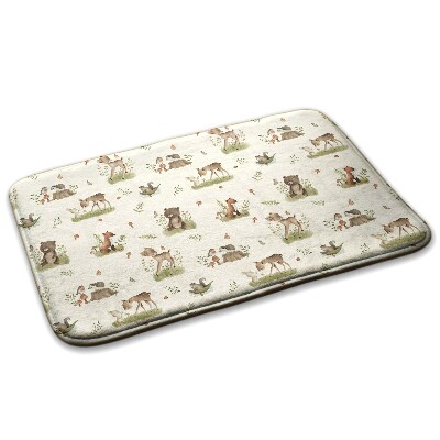 Gyerek szőnyeg Erdei állatok és növények