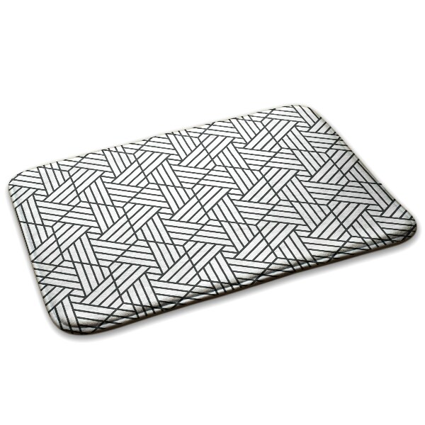 Konyhai szőnyeg Geometrikus kockás minta