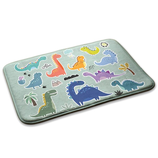 Gyerek szőnyeg Színes dinoszauruszok