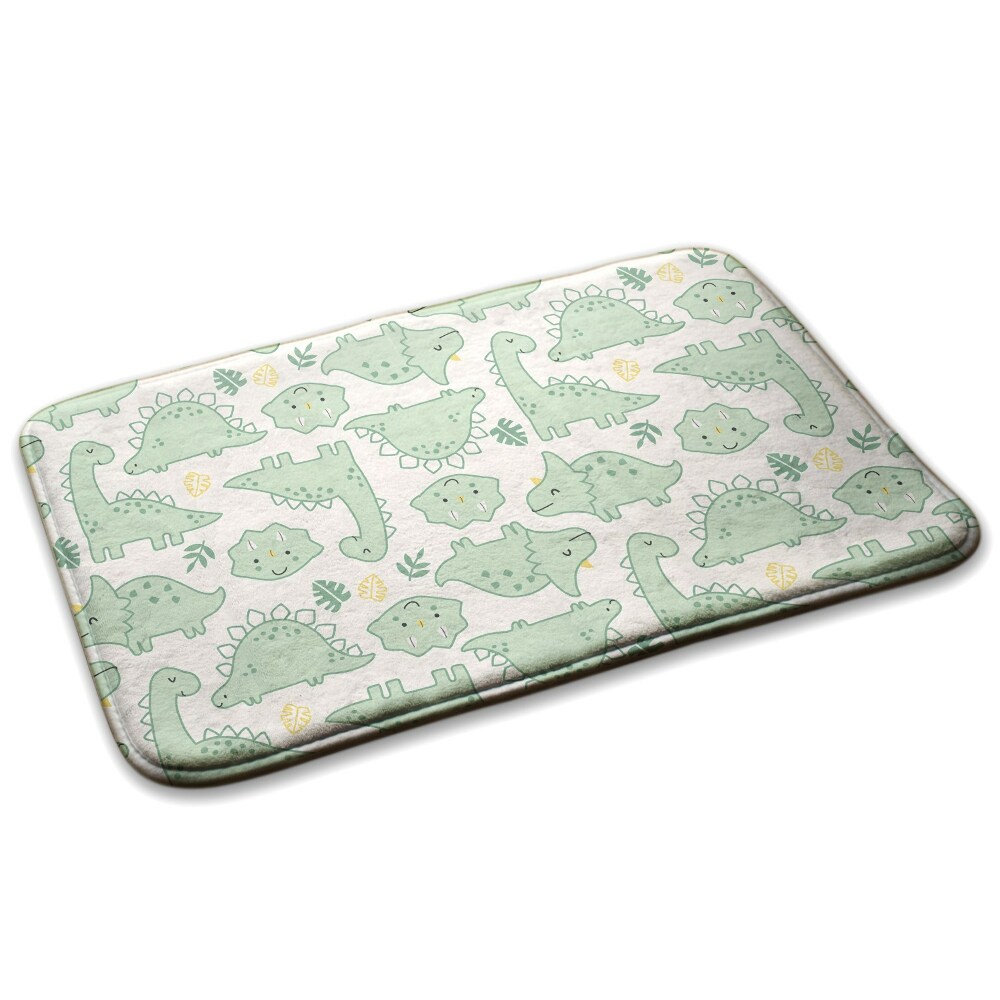 Gyerek szőnyeg Dinoszauruszok és levelek