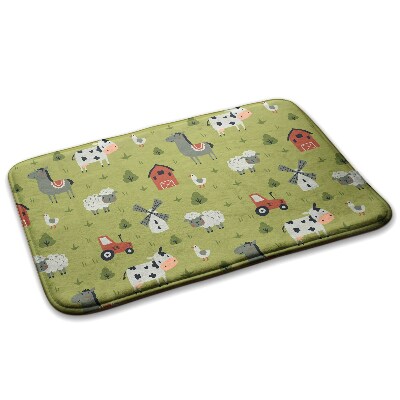 Konyhai szőnyeg Állatok egy farmon