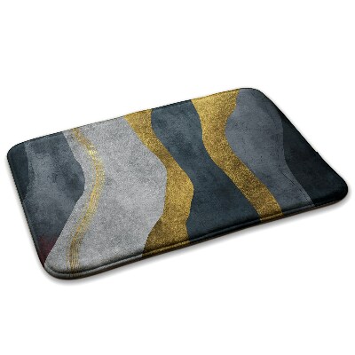 Szőnyeg Absztrakt hullámos vonalak az arany árnyalataiban