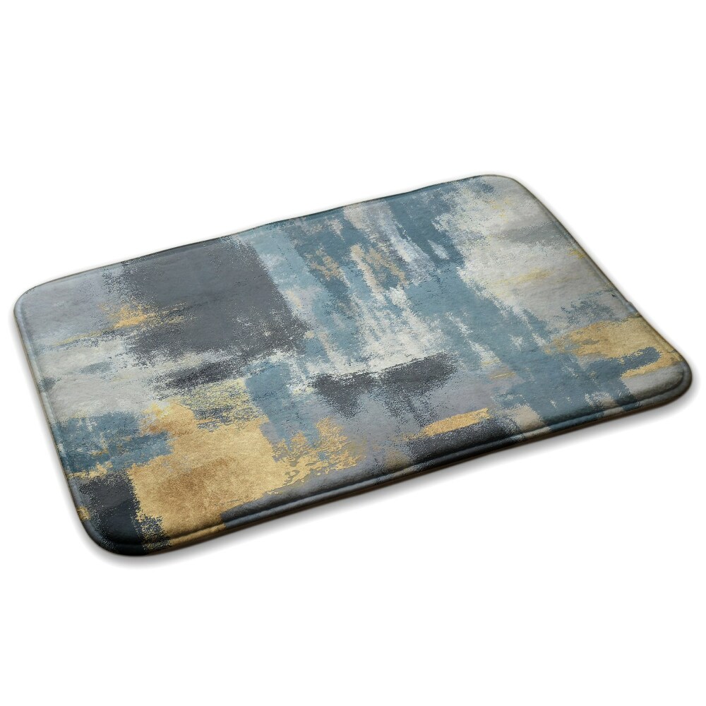 Gyerek szőnyeg Absztrakt foltok a kék és az arany árnyalataiban