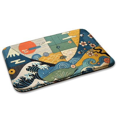 Gyerek szőnyeg Hullámok japán művészet