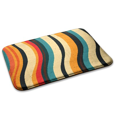 Konyhai szőnyeg Geometrikus minta vonalakkal és téglalapokkal.