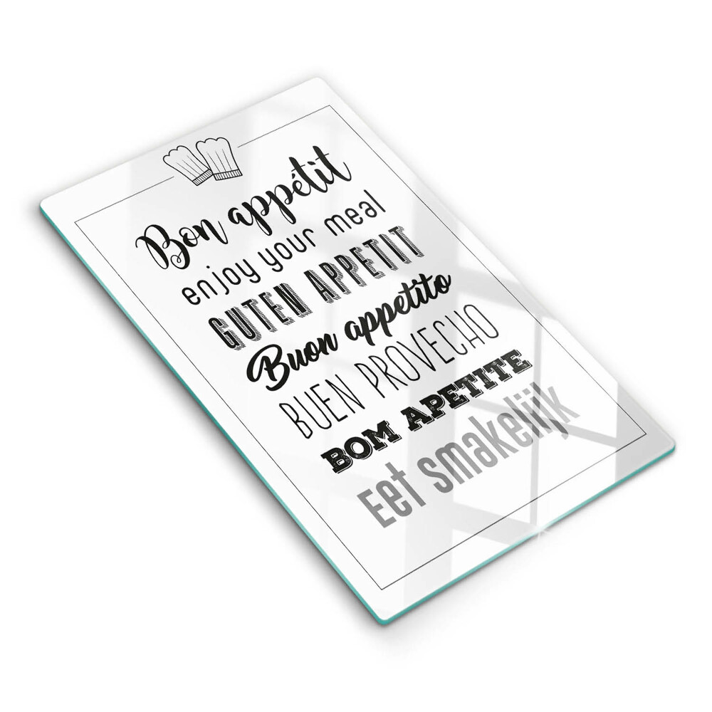 Üveg vágódeszka Konyhai felirat, mondat