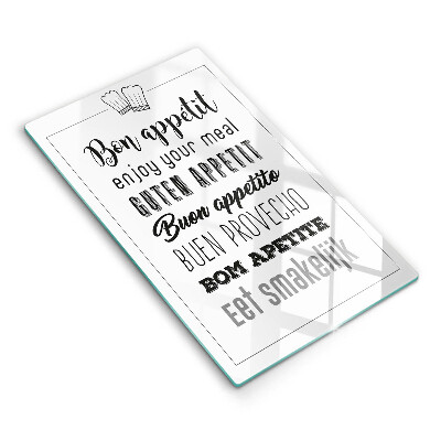 Üveg vágódeszka Konyhai felirat, mondat