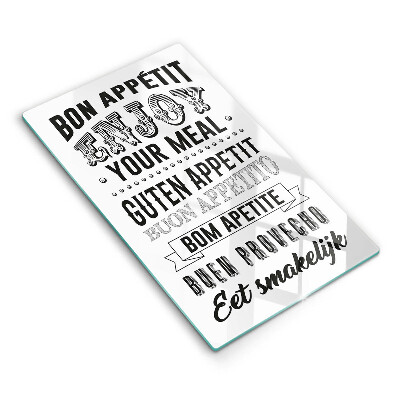 Üveg vágódeszka Konyhai felirat, mondás