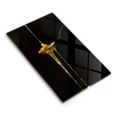 Üveg vágódeszka Egy kanál méz