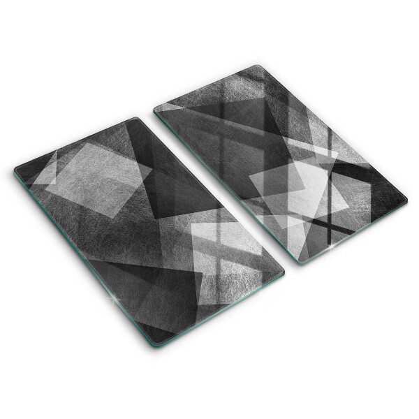 Edzett üveg vágódeszka Geometrikus absztrakció 2 szt.