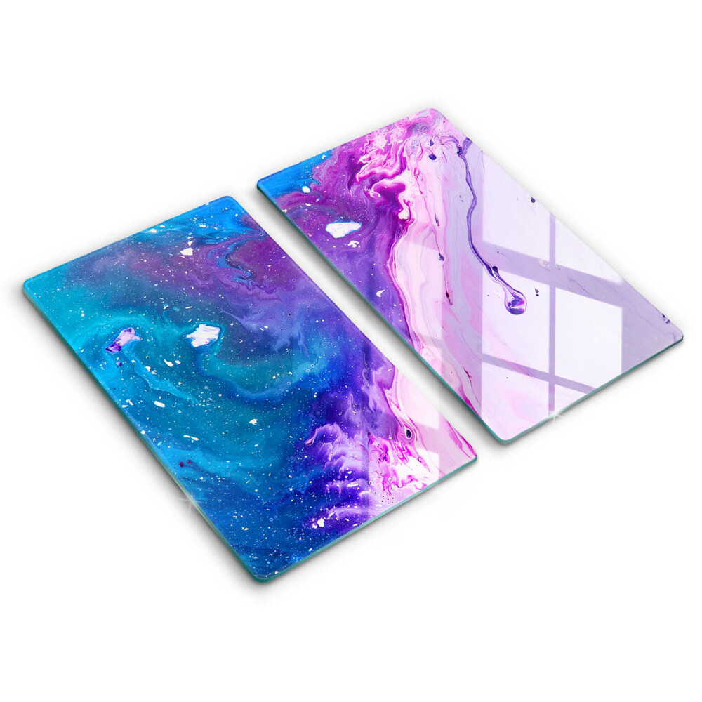 Üveg vágódeszka Absztrakt tinták 2 darab