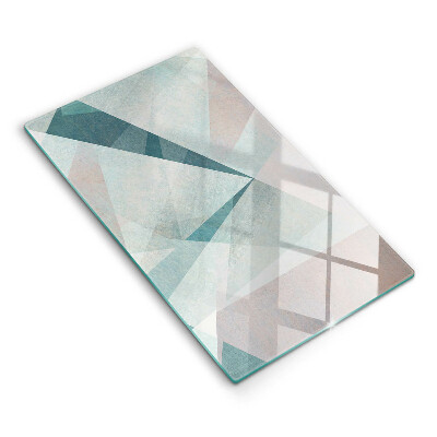 Üveg vágódeszka fényképpel Éles absztrakció