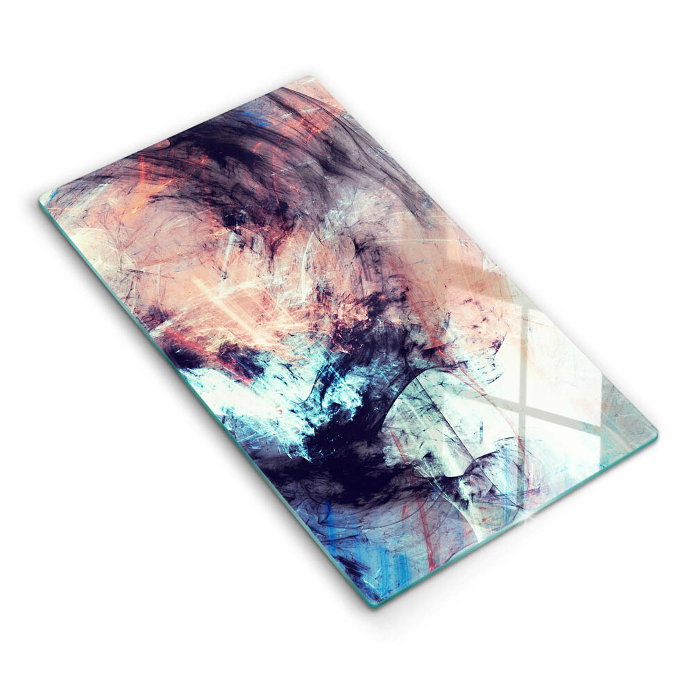 Üveg vágódeszka fényképpel Festett absztrakció
