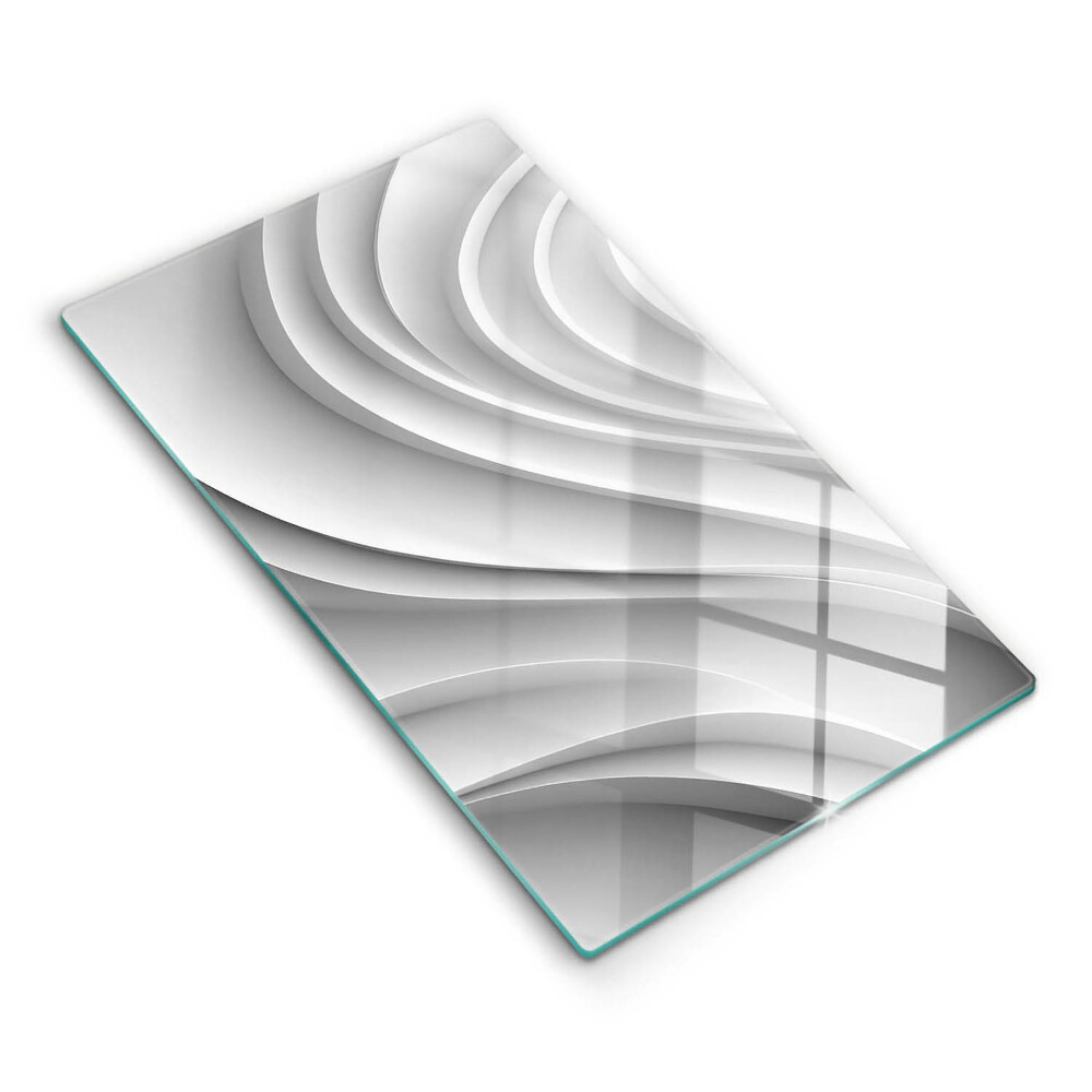 Üveg vágódeszka fényképpel Geometrikus vonalak