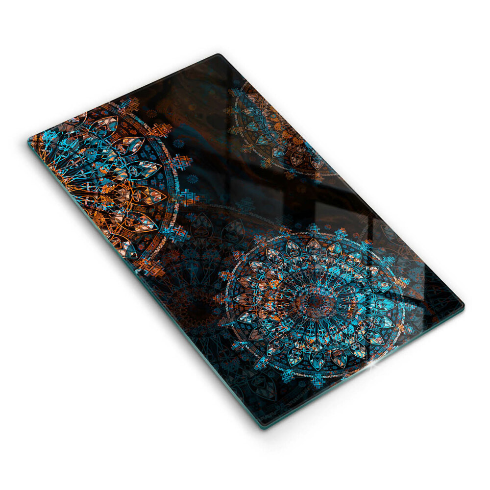 Üveg vágódeszka fényképpel Boho vintage körök