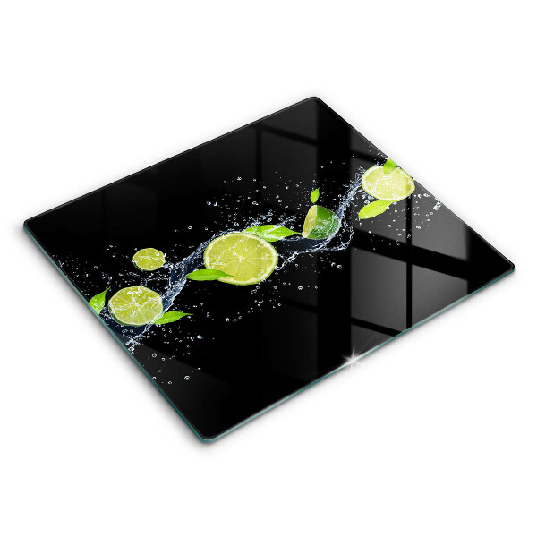 Edzett üveg vágódeszka 60x52 cm Lime menta víz