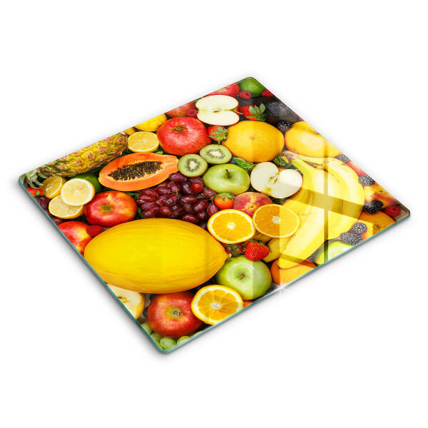 Edzett üveg vágódeszka 60x52 cm Gyümölcsgyűjtemény