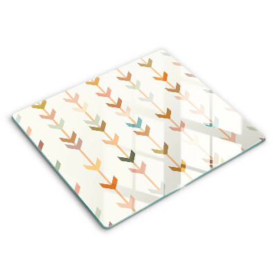 Edzett üveg vágódeszka 60x52 cm Geometrikus elemek