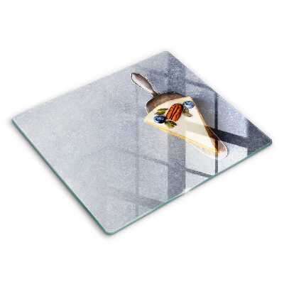 Edzett üveg vágódeszka 60x52 cm Tortadarab