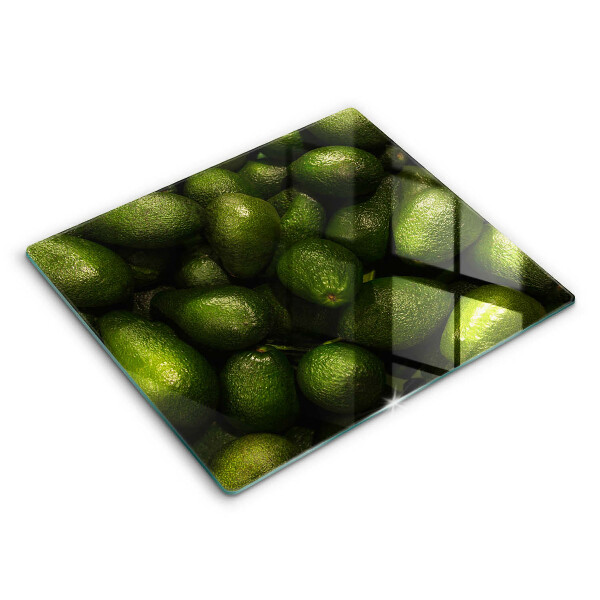 Edzett üveg vágódeszka 60x52 cm Avokádó gyümölcs