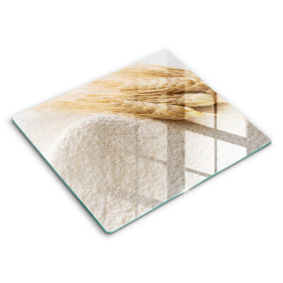 Edzett üveg vágódeszka 60x52 cm Liszt és gabonafüvek