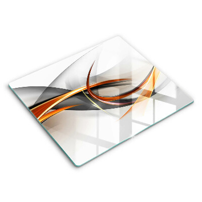 Edzett üveg vágódeszka 60x52 cm Modern formák