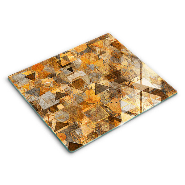 Edzett üveg vágódeszka 60x52 cm Geometrikus figurák mintázata