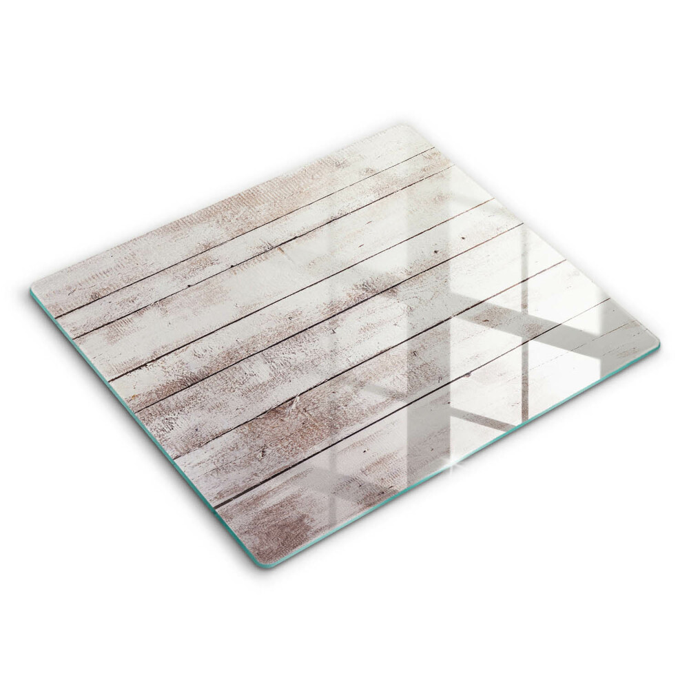 Edzett üveg vágódeszka 60x52 cm Régi fadeszkák