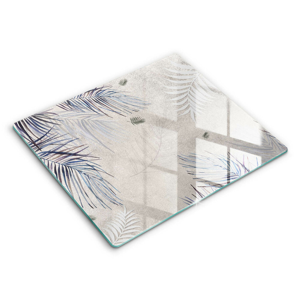 Edzett üveg vágódeszka 60x52 cm Finom levelek