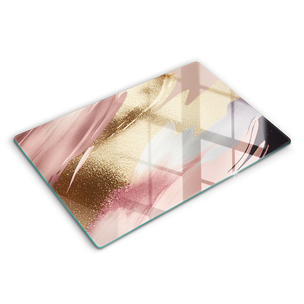 Üveg vágódeszka fényképpel 80x52 cm Pasztell foltok