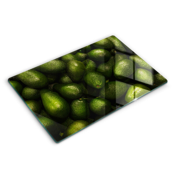 Üveg vágódeszka fényképpel 80x52 cm Avokádó gyümölcs