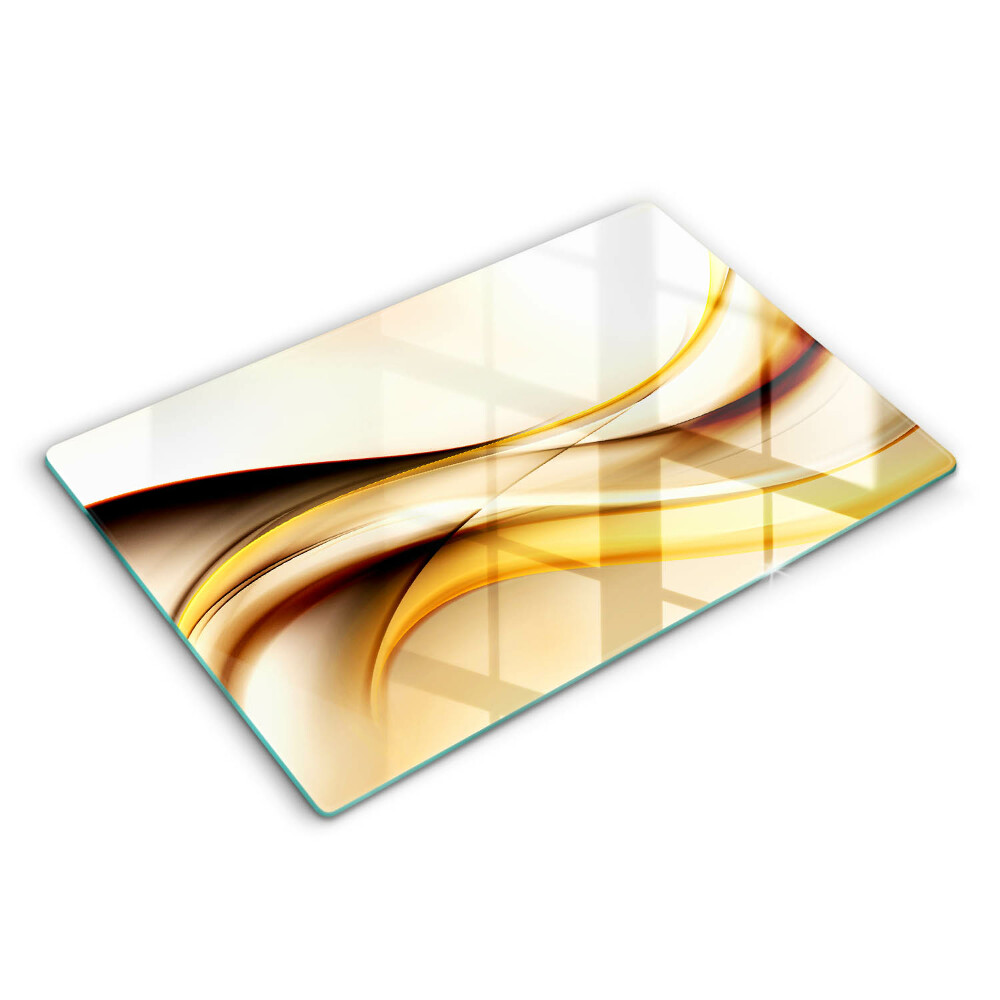 Üveg vágódeszka fényképpel 80x52 cm Absztrakt füstvonalak