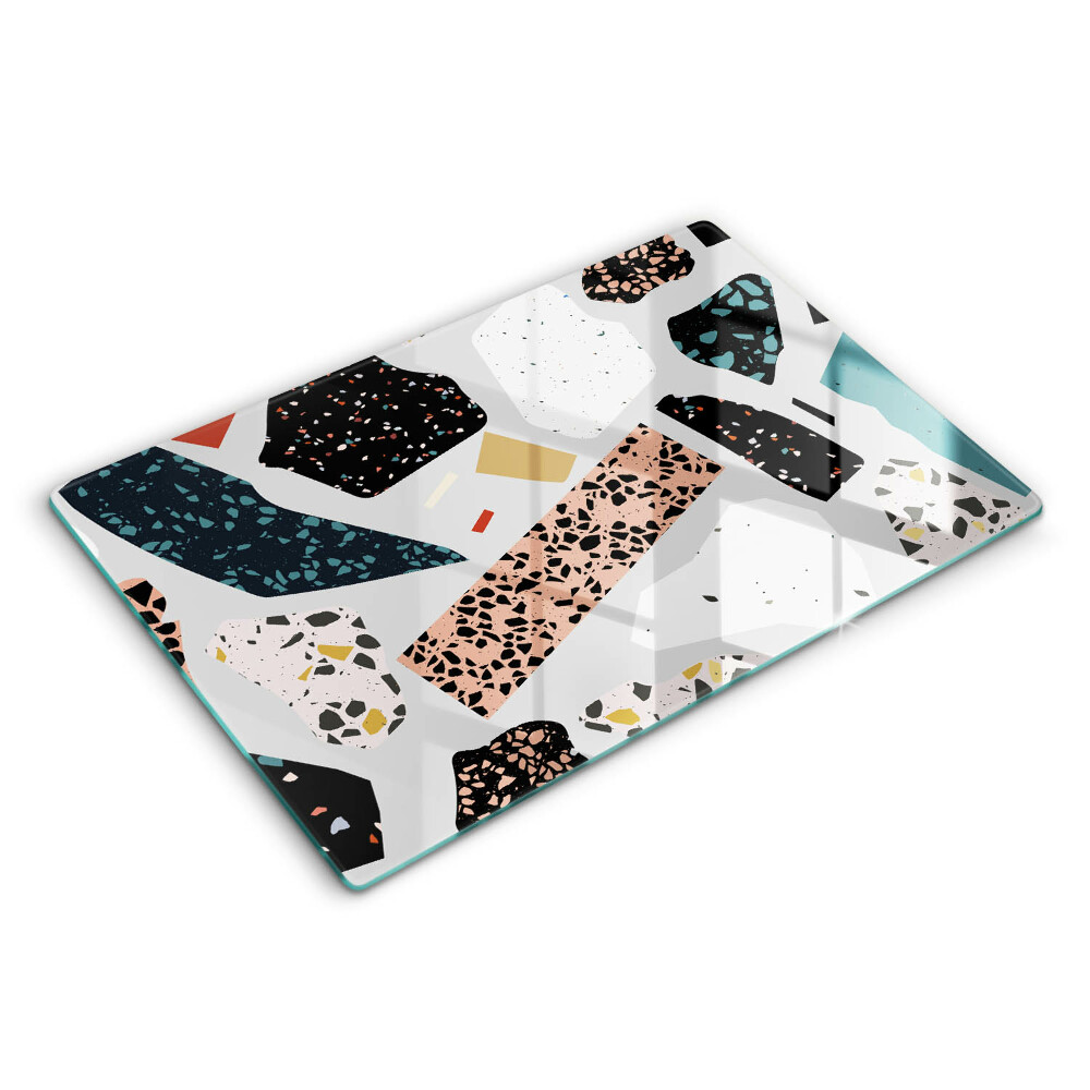 Üveg vágódeszka fényképpel 80x52 cm Kőből készült kőedények