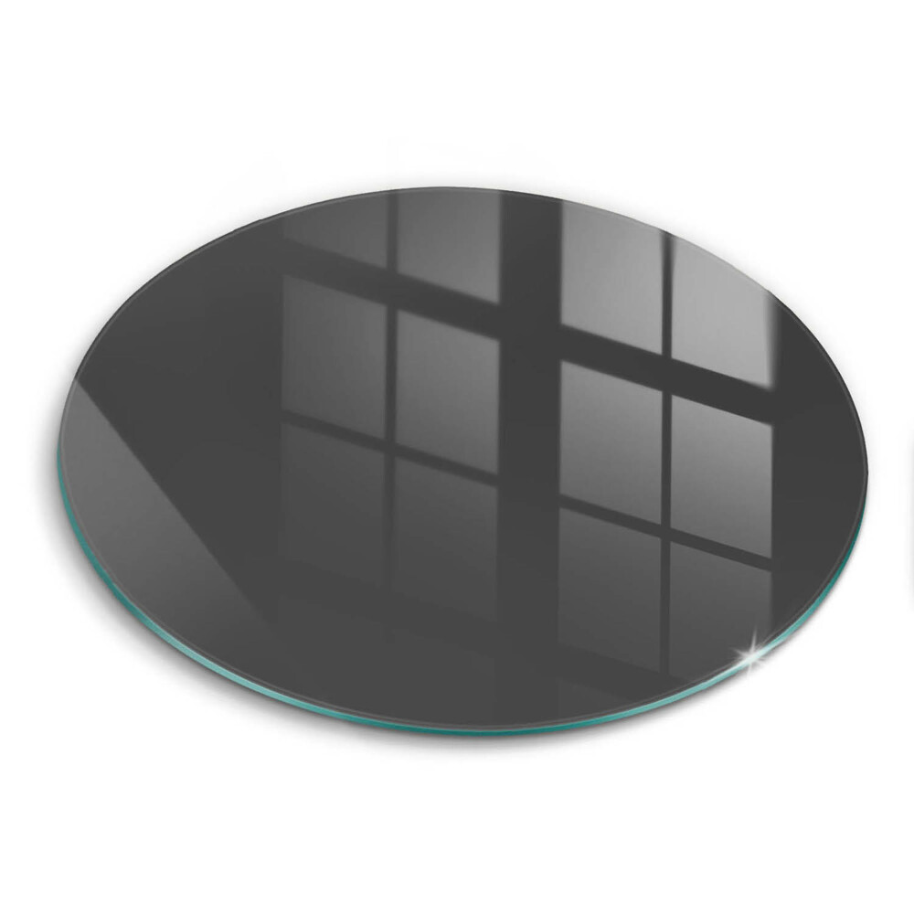 Üveg vágódeszka fényképpel kerek Szürke szín